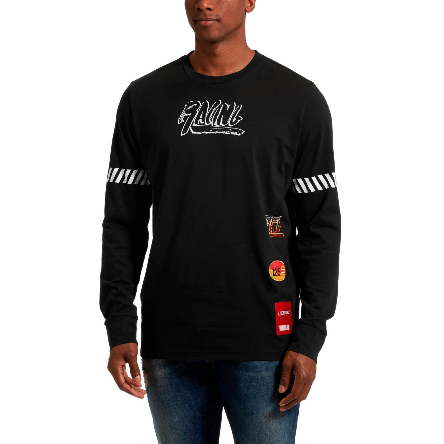 Puma Men's Scuderia Ferrari Sf Street Long Sleeve Tee Long Sleeve Shirts