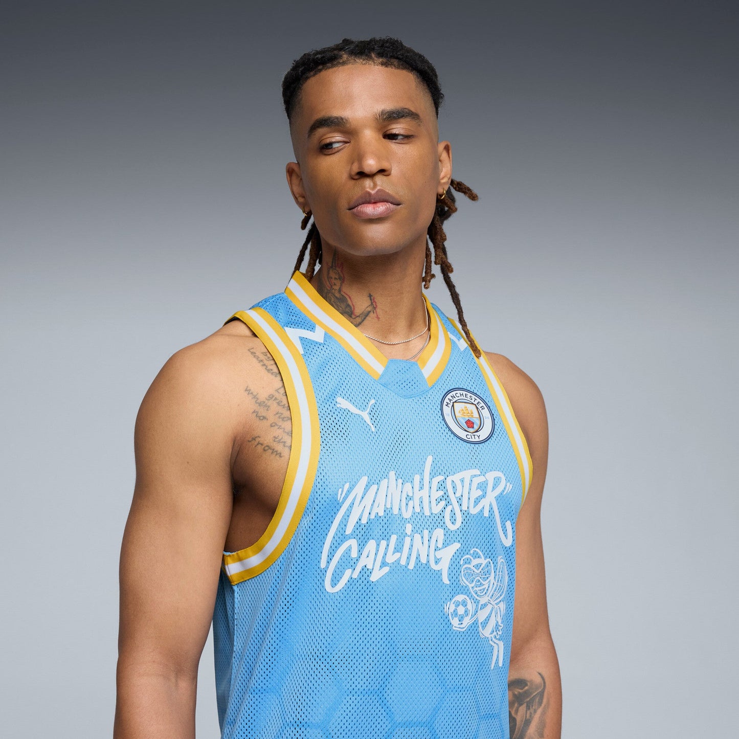 Men's Puma Cwc Hoops X Man City Jersey