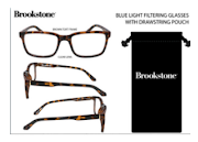 Brookstone Blue Light Filtering Glasses
