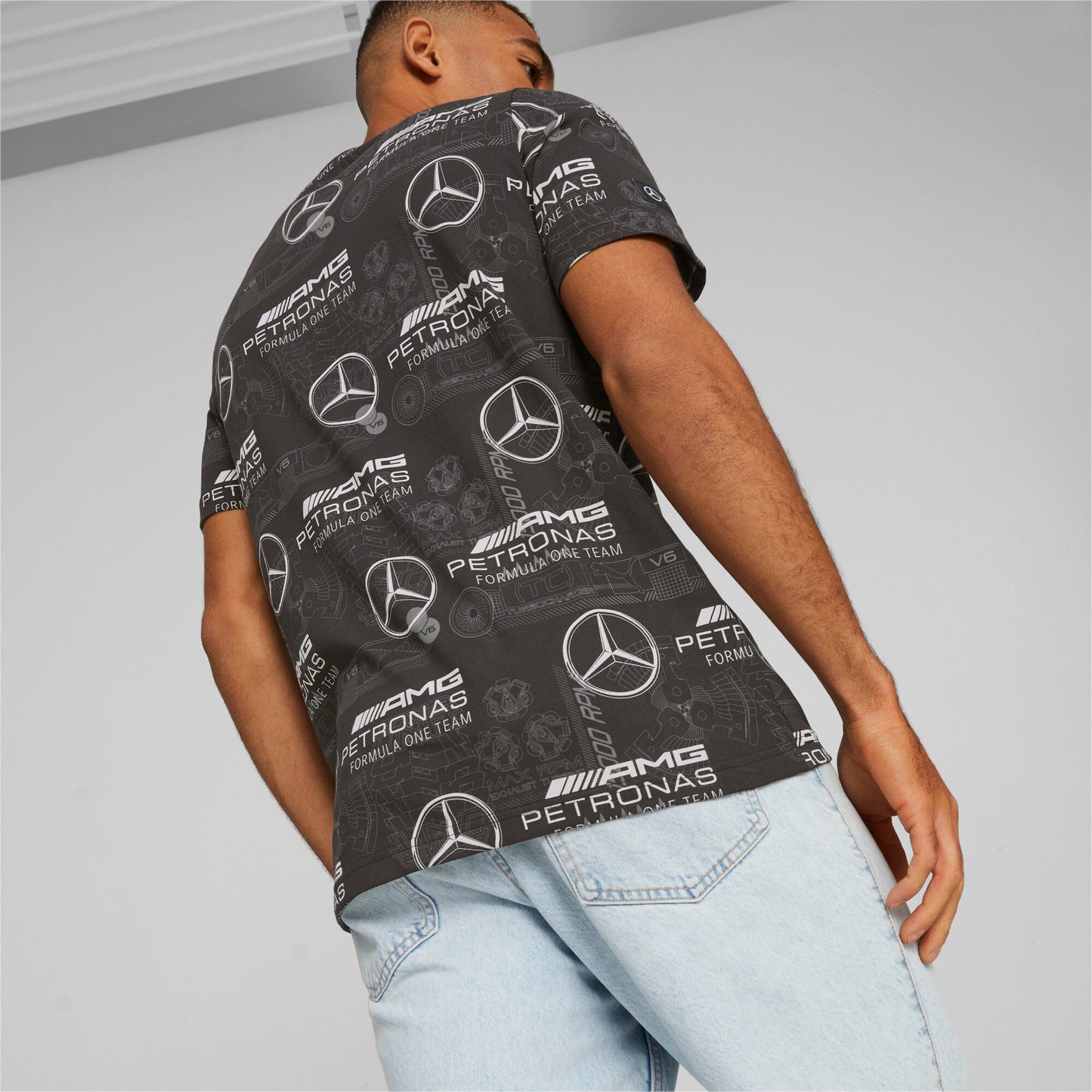 Puma Men's Mapf1 Mercedes Aop Tee Tops