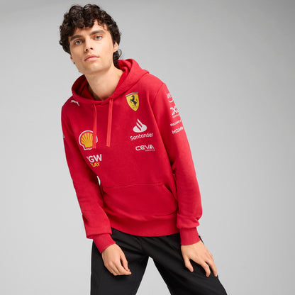Puma Men's Sf Scuderia Ferrari Desert Sun Team Replica Hoodie Sweaters