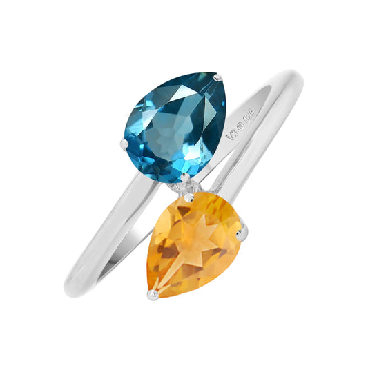 London Blue / Citrine-