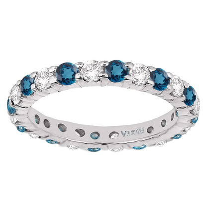 Blue, White-