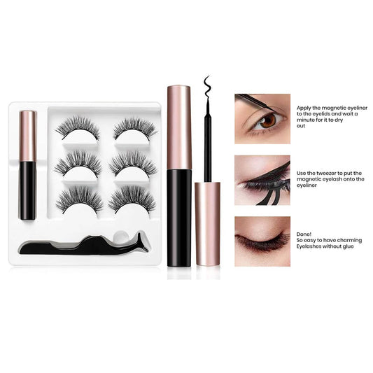 La Sante Professional Long Lasting Magnetic Eyeliner And Eyelash Kit