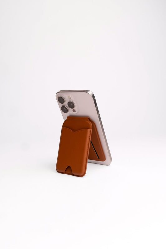 Magnetic Wallet + Mirror Phone Stand