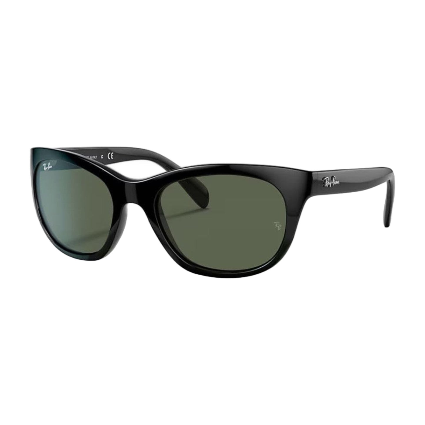 Ray-Ban Women's RB4216 Black/Dark Green Oval Sunglasses - 56mm