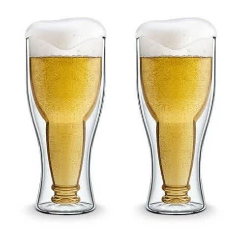 Vista Bottoms up Cheers N Beers Bottle in Cup - Clear/No Color