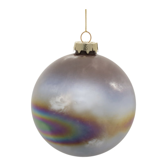 Melrose International Iridescent Glass Ball Ornament (Set of 12)