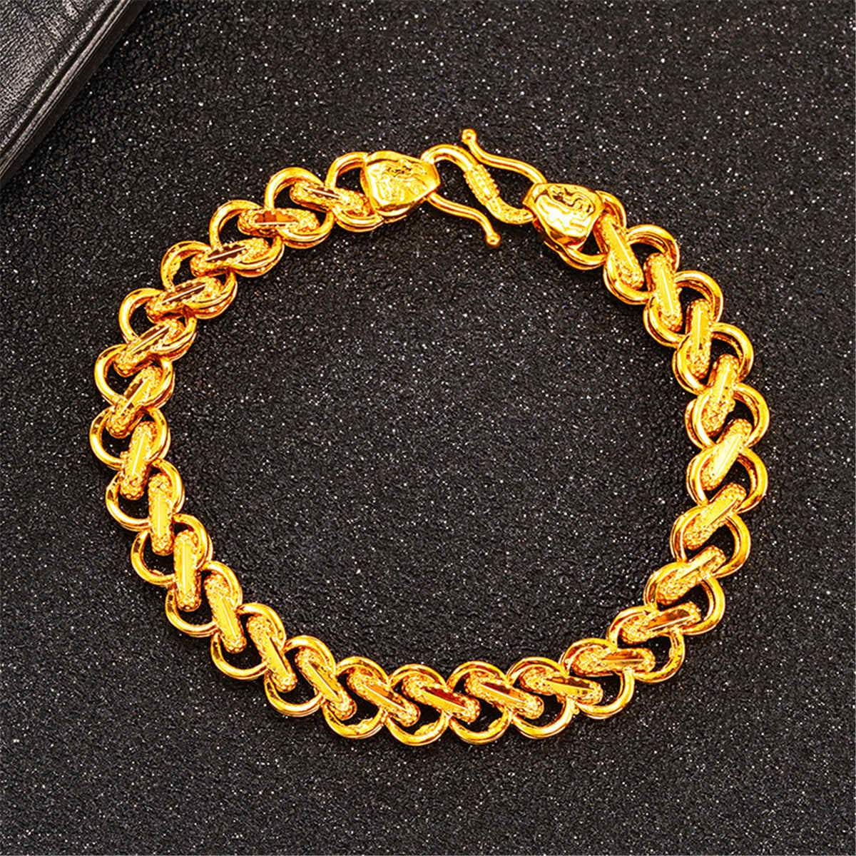 Goldtone Intertwined Bracelet-2