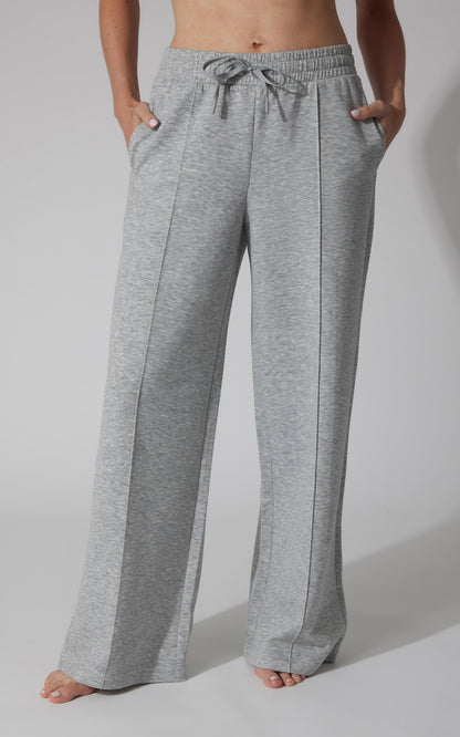 Softlite Fleece Timeless Pintuck Wide Leg Pant - Our Cafe Story