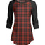 Red & Black Plaid Front