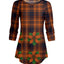 Rust Plaid Floral Border