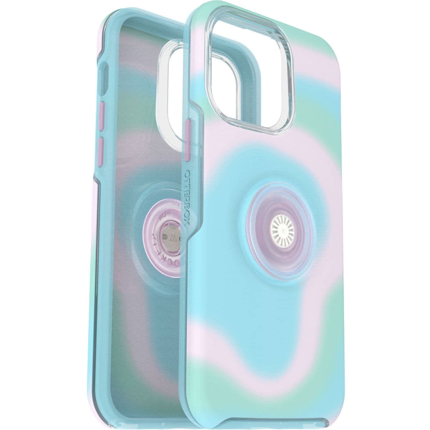 Otterbox Apple Iphone 14 Pro Max Otter + Pop Symmetry Series Case - Glowing Aura (Pink) (77-89738), 3x Military Standard Drop Protection