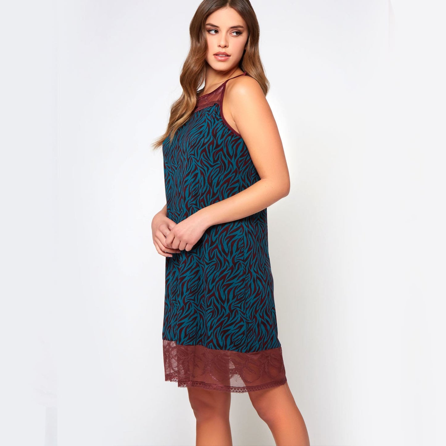 Teal-Burgundy-