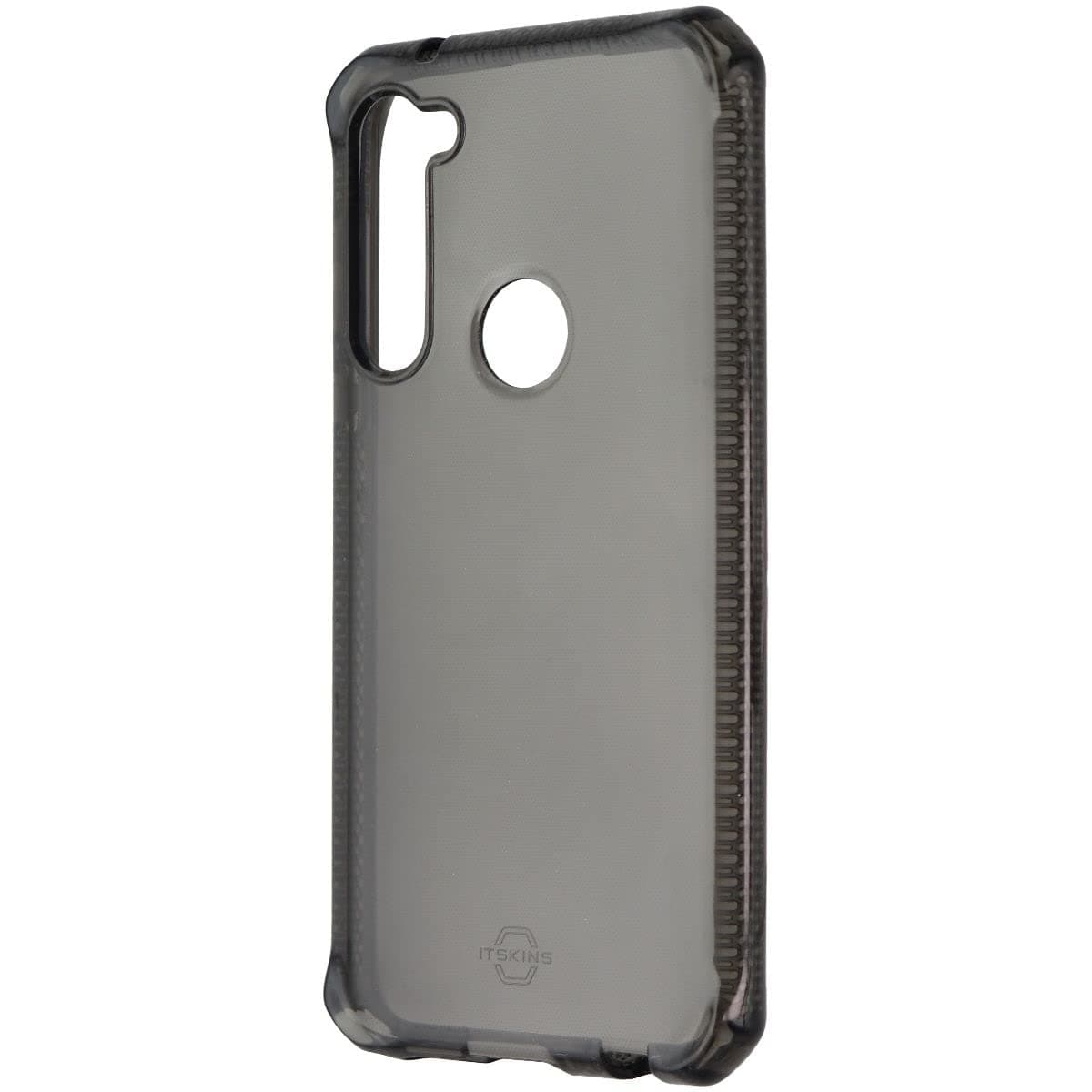 Itskins Spectrum // Clear Protective Phone Case Compatible with Moto G Stylus (2020), Slim Hybrid Case, Anti-Yellowing, and Heavy Duty Shockproof Cover, Military Phone Case - Smoke