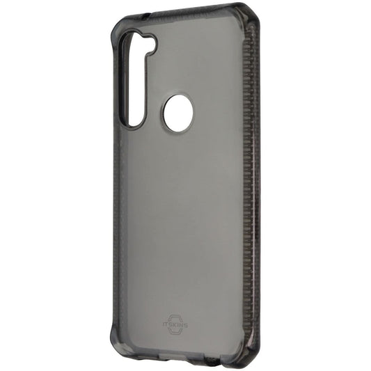 Itskins Spectrum // Clear Protective Phone Case Compatible with Moto G Stylus (2020), Slim Hybrid Case, Anti-Yellowing, and Heavy Duty Shockproof Cover, Military Phone Case - Smoke