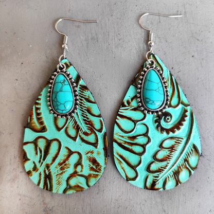 Turquoise, Red-