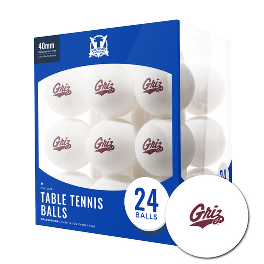 Montana Grizzlies Ping Pong Balls (24-Pack)