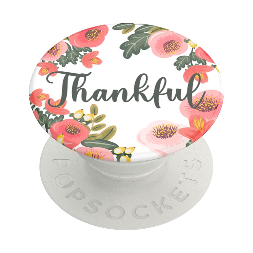 Popsockets Adhesive Phone Grip, Holder, Phone Stand, Cute - Thankful