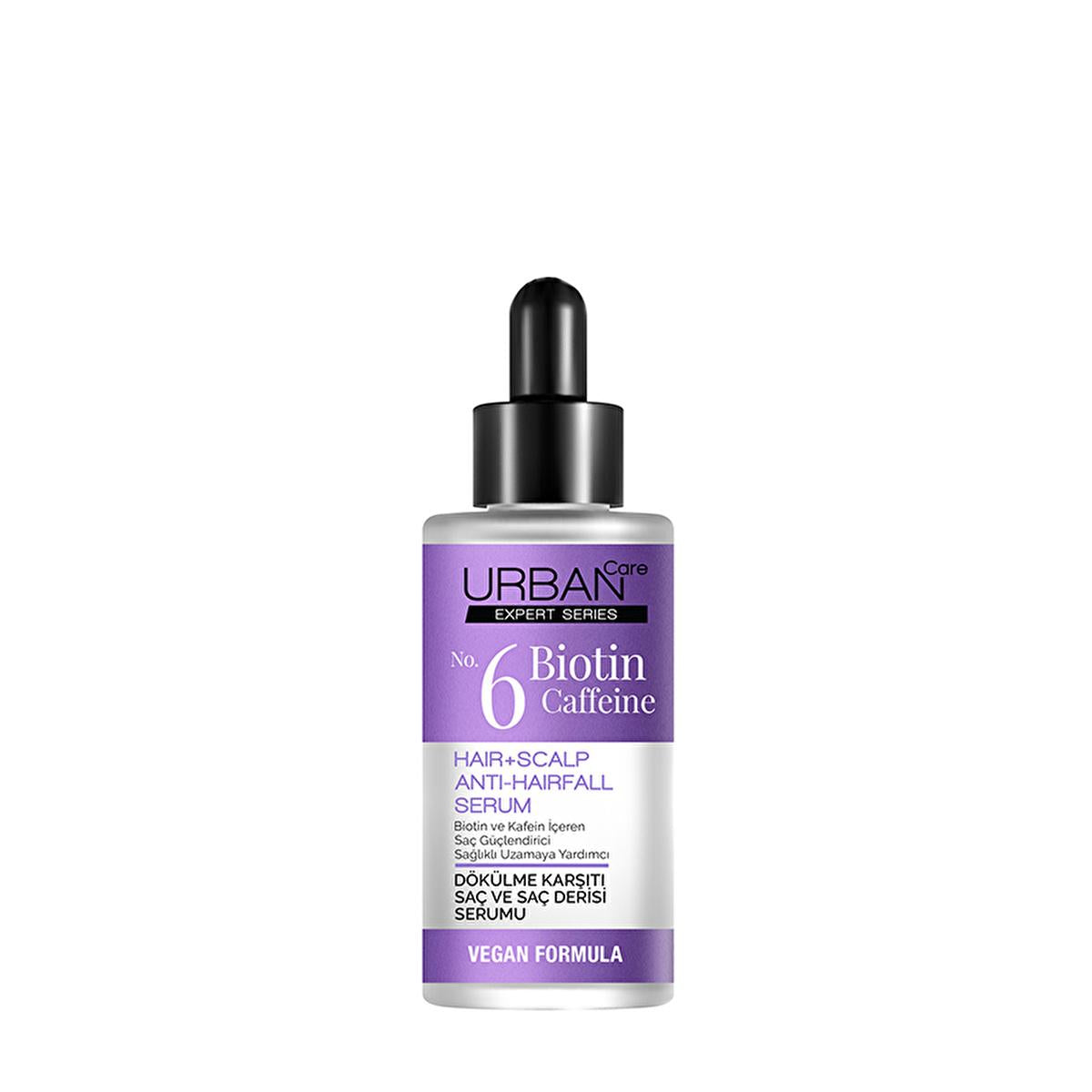 Urban Care Expert: Biotin Caffeine Anti Hair Loss Serum - Boost Hair Growth, Thickness & Volume | Vegan, Dermatologically Tested