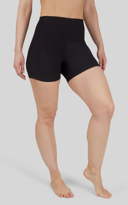 2 PK 5" Ribbed Elastic Free Waisband Short