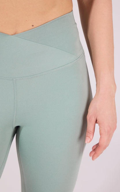 Lux Madison Crossover Elastic Free Waist 31 1/2 inch Flare Leg Pant