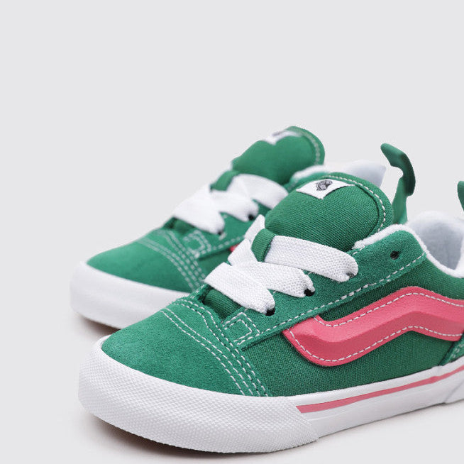 [vn000d0kboc] Toddlers Vans Knu Skool - Green/pink