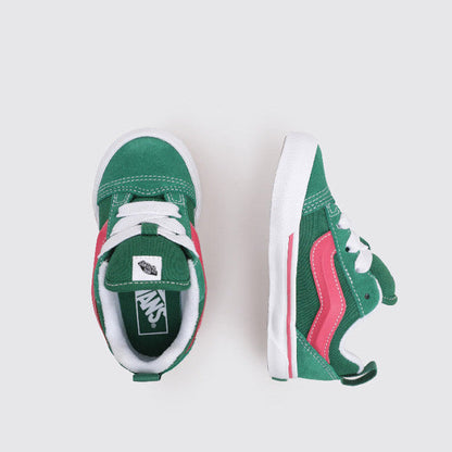 [vn000d0kboc] Toddlers Vans Knu Skool - Green/pink