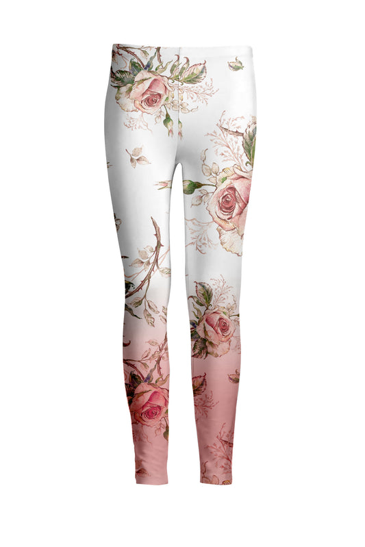 White & Pink Floral Print-