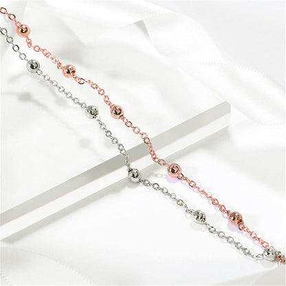 Two-tone Layered Bead Bracelet