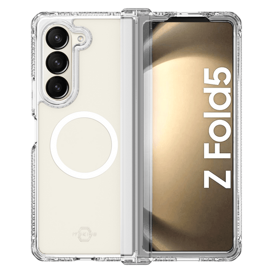 Itskins Supreme R Clear Protective Phone Case for Samsung Galaxy Z Fold5 Slim Hybrid Case Transparent