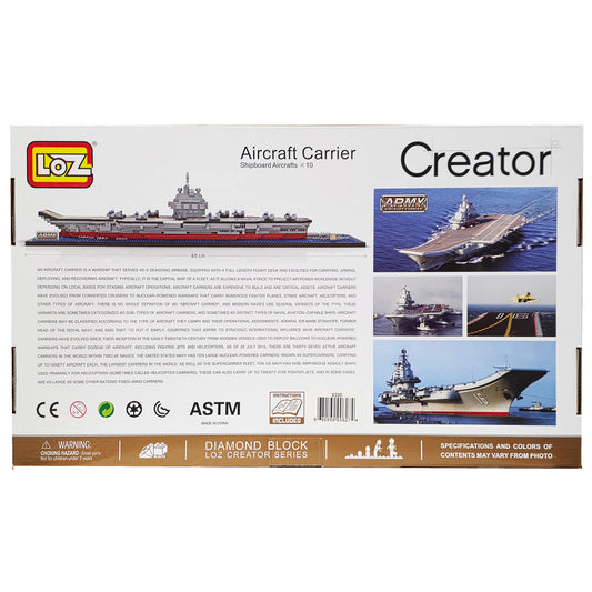 Chinese Aircraft Carrier Liaoning Micro Block Set With 1300 Bricks