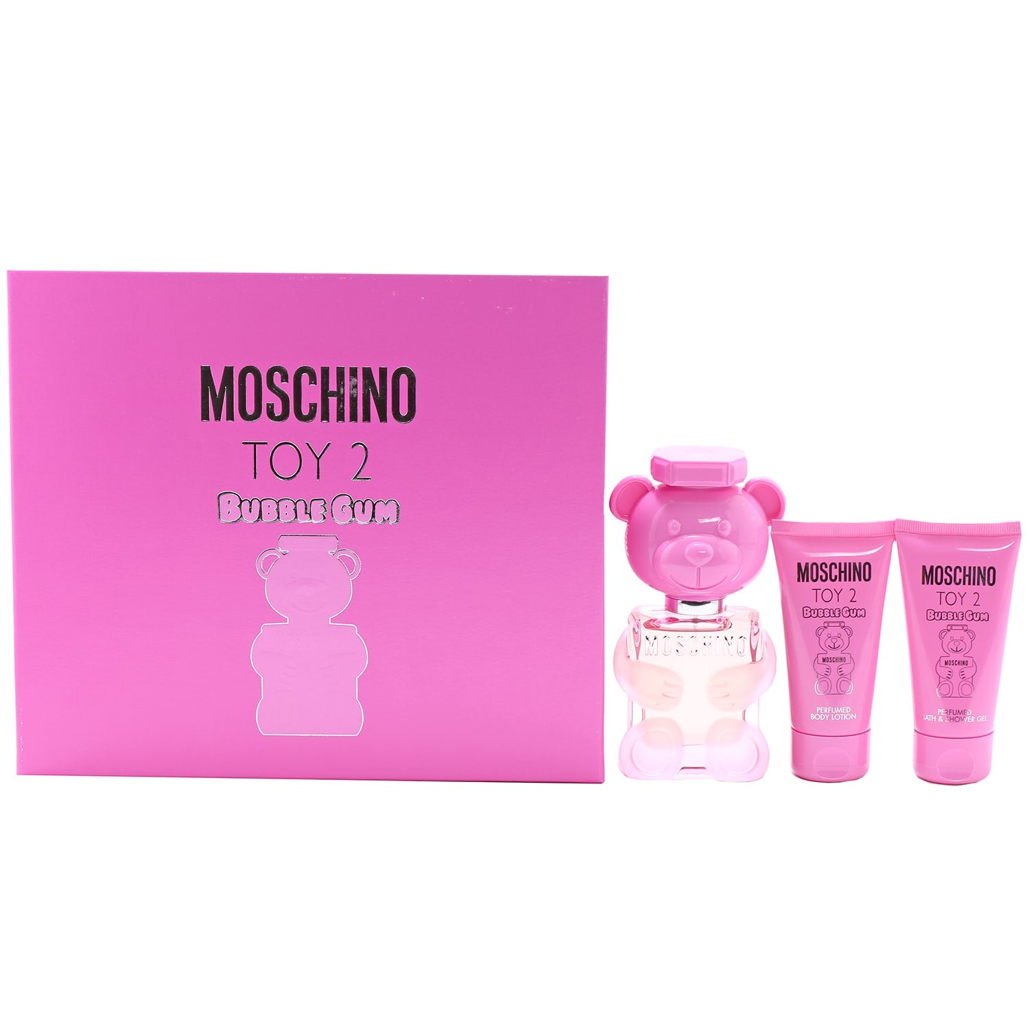 Moschino Toy 2 Bubble Gum 3 Pc Set 1.7 Oz EDT / 1.7 Oz Bath and Shower ...