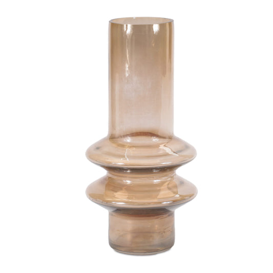 Melrose International Modern Glass Cylinder Vase (Set of 2)