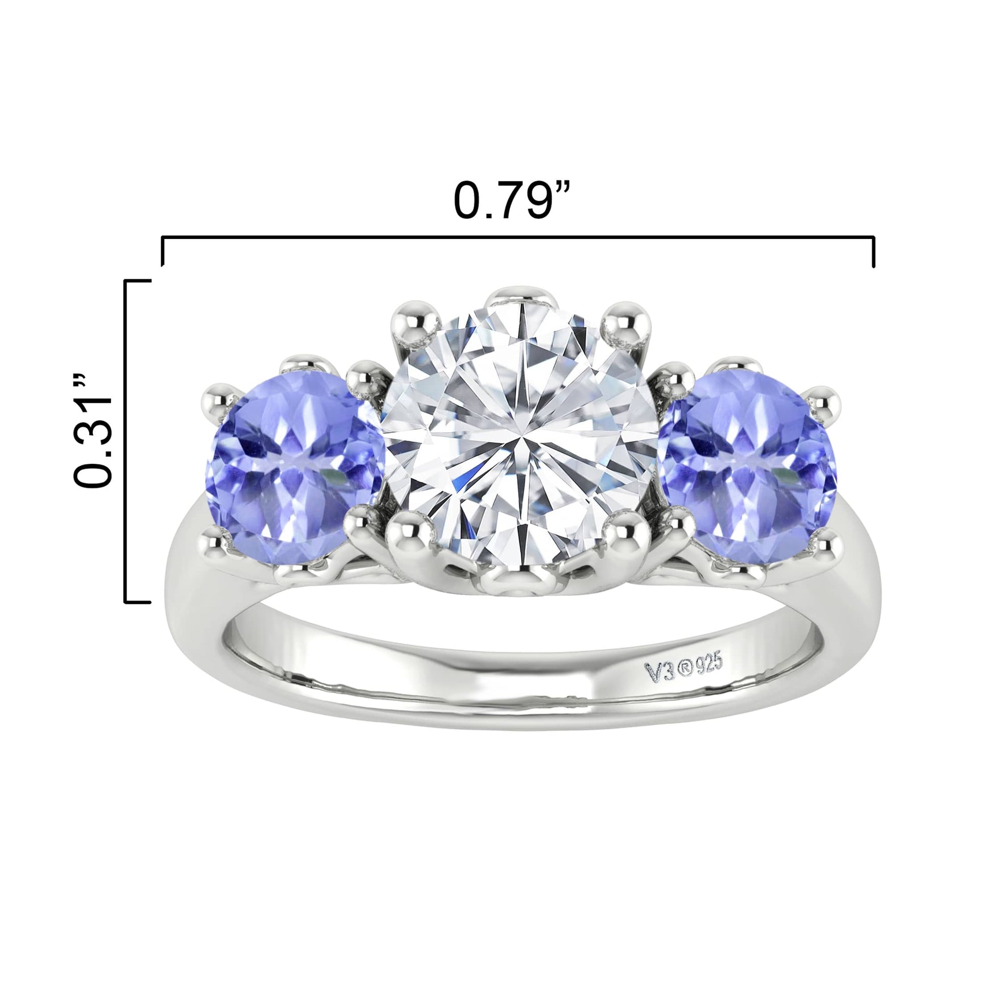 White, Blue-