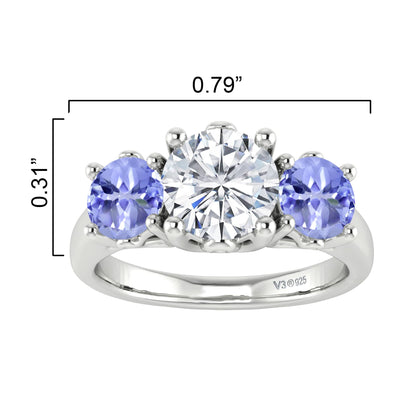 White, Blue-
