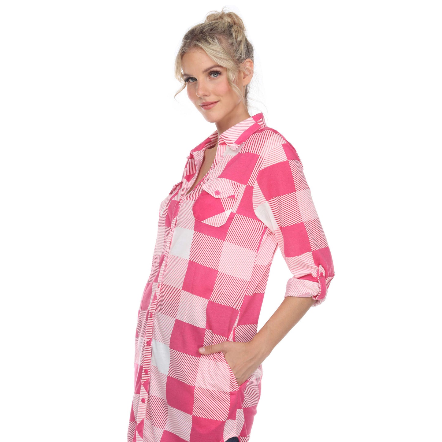 Pink White-