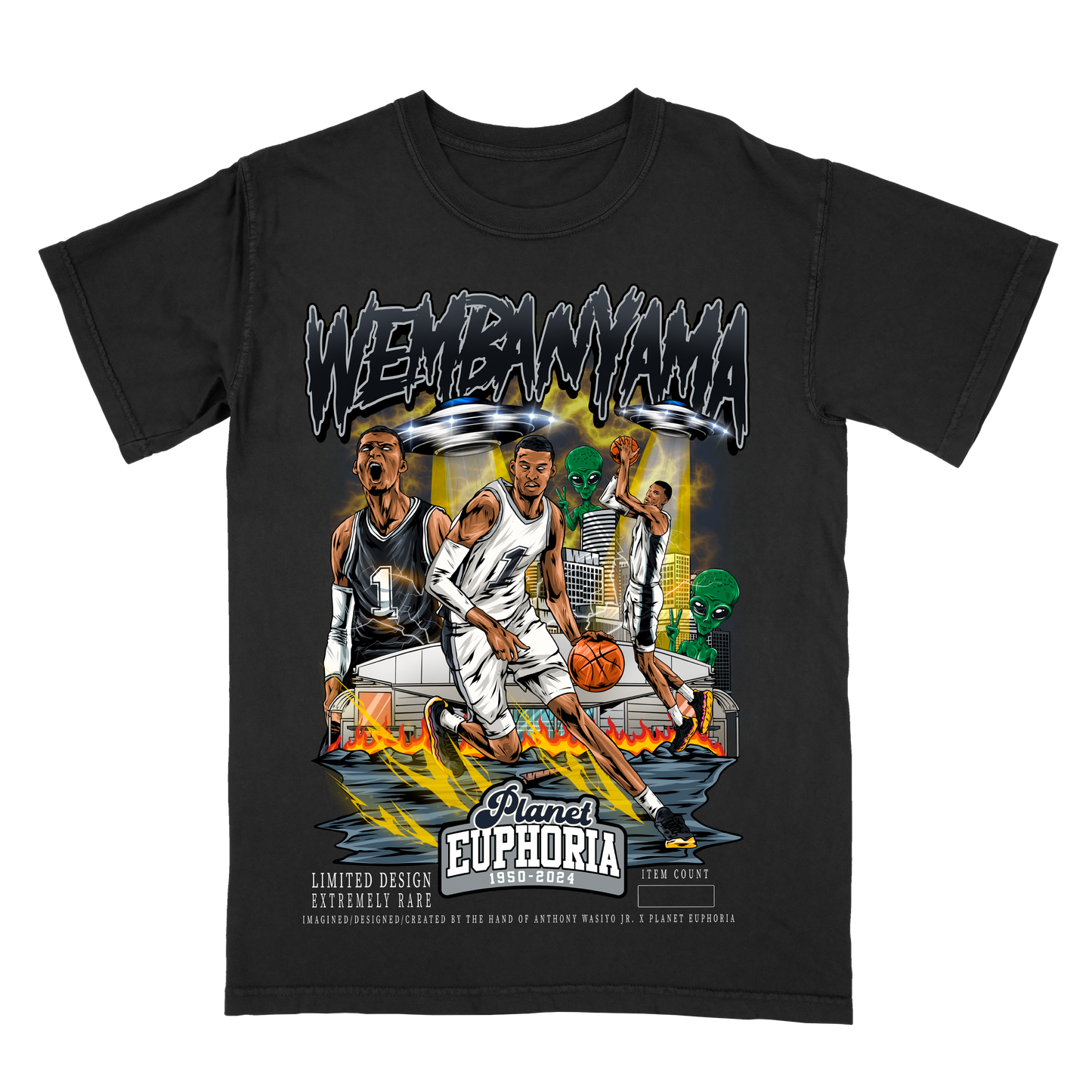 Victor Wembanyama V2 Limited Edition NBA Player Graphic T-Shirt