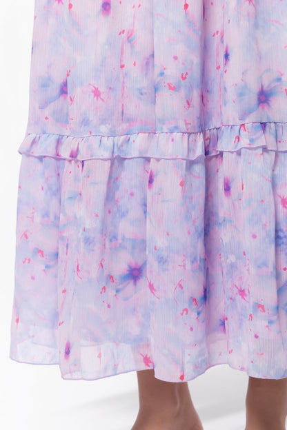 Victoria Dress (Blue Pink)