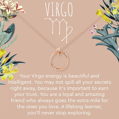 Virgo Zodiac Gift Necklace, Multiple Styles