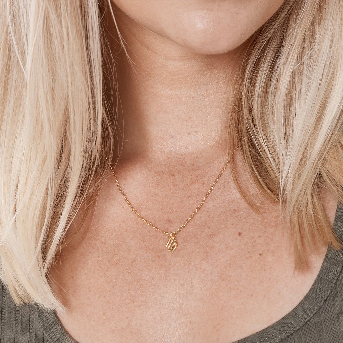 Virgo Zodiac Gift Virgo Zodiac Sign Pendant Necklace
