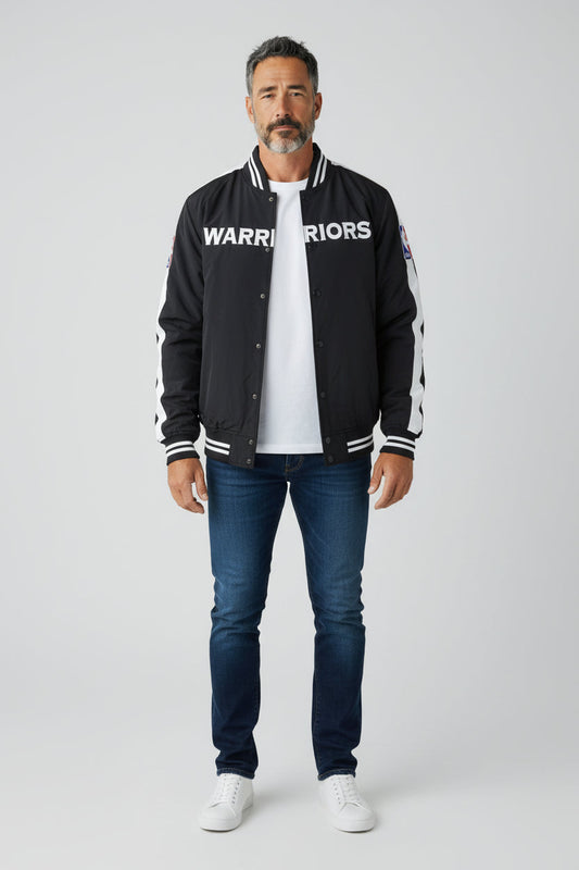 Mitchell & Ness Men's NBA Golden State Warriors Warm Up Jacket