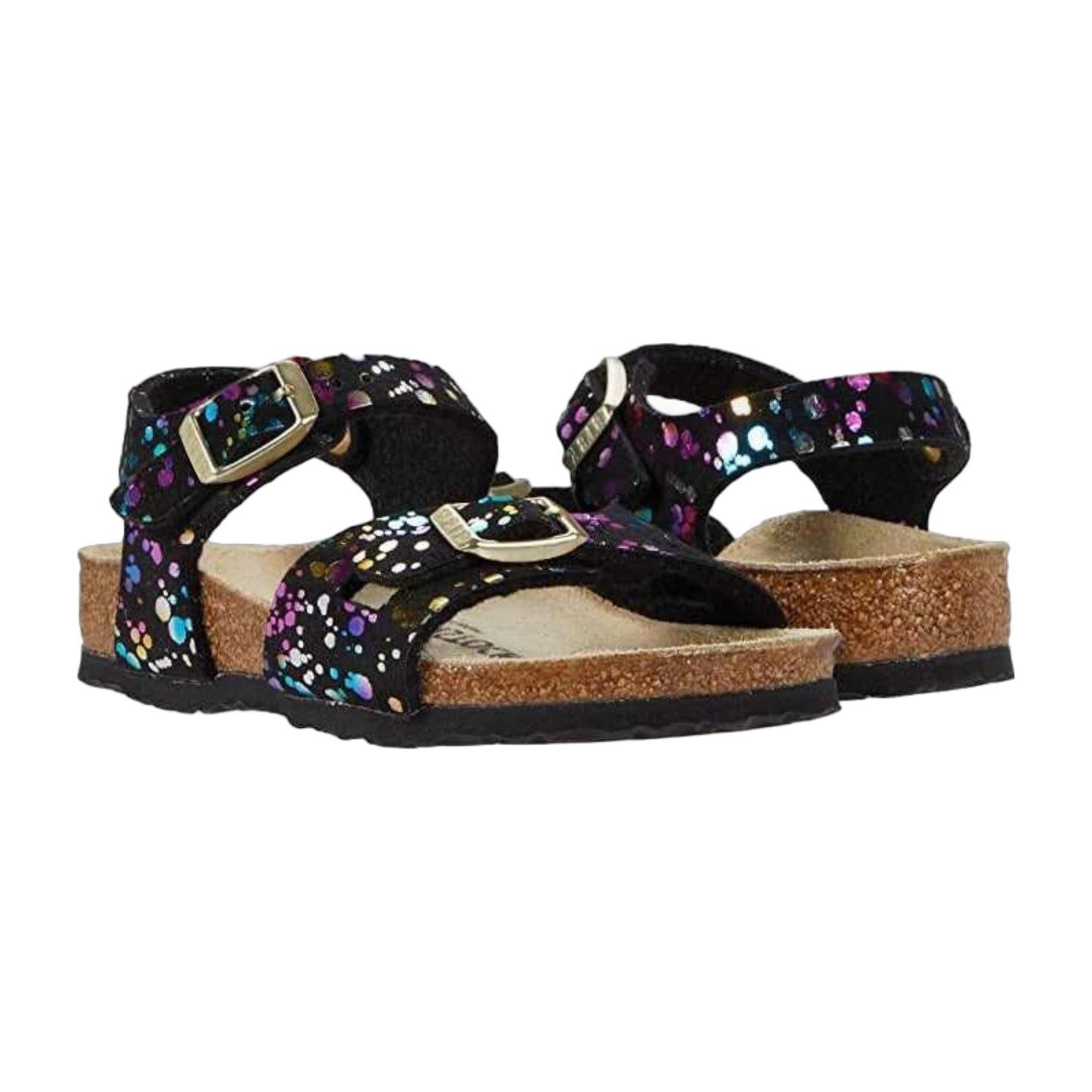 Birkenstock Rio Kids Microfiber Confetti Black