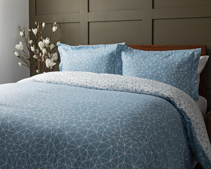 Geometric Maze Blue-