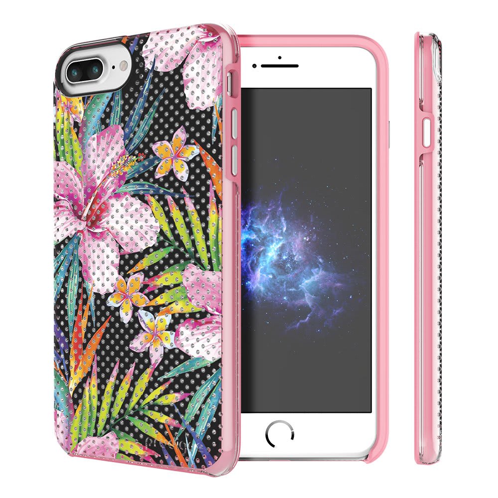 Prodigee [Muse] Bloom for Iphone 8 Plus (2017) - Iphone 7 Plus (2016) & Iphone 6 / 6s Plus (5.5") Protective Case Flowers Fashionable Design Cover