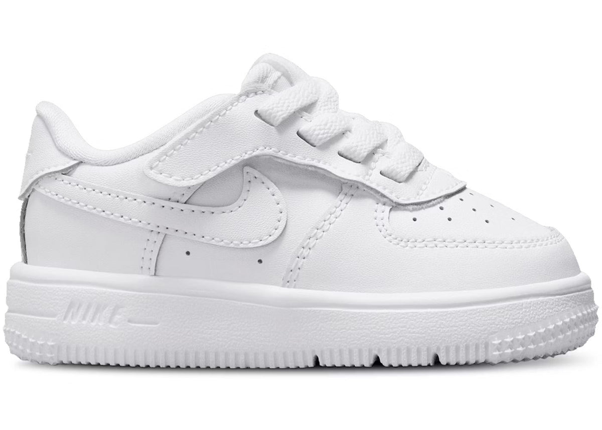 Nike Force 1 Low EasyOn Toddlers' (TD) Sneakers — White Leather Low-Top