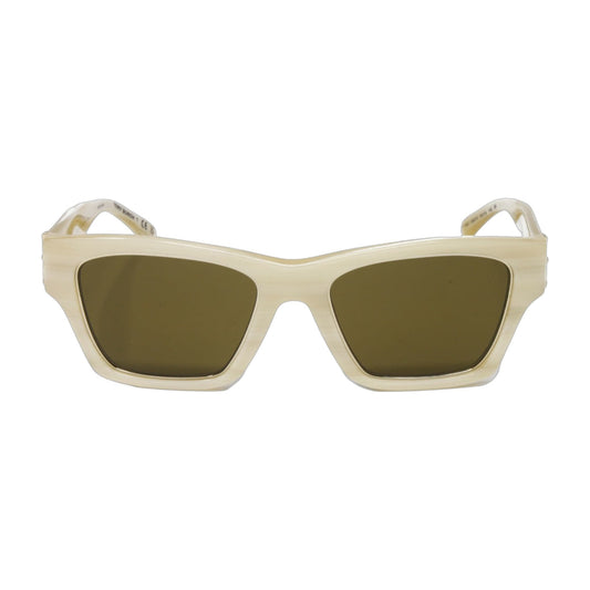 Tory Burch Ivory Horn Square Sunglasses