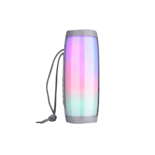 Vista Rainbow LED Bluetooth Speakers in Vibrant Colors - Silver