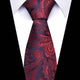 Burgundy & Black Paisley
