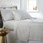 Geometric Maze - White and Taupe